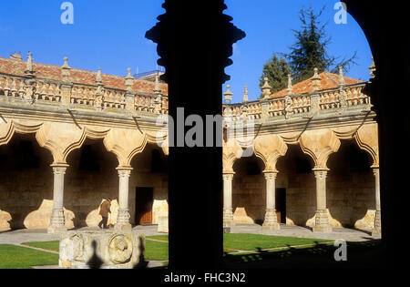 Escuelas Menores courtyard, University,Salamanca,Spain Stock Photo