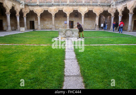 Escuelas Menores courtyard, University,Salamanca,Spain Stock Photo