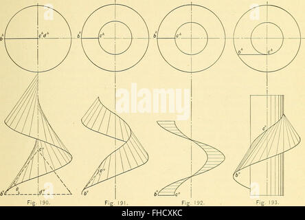 Descriptive geometry (1909) Stock Photo