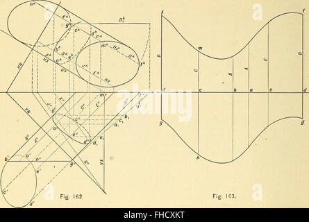 Descriptive geometry (1909) Stock Photo