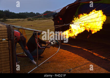 BALLOON RIDES are offered by Coyote Adventures in SAN MIGUEL DE ALLENDE, MEXICO Stock Photo