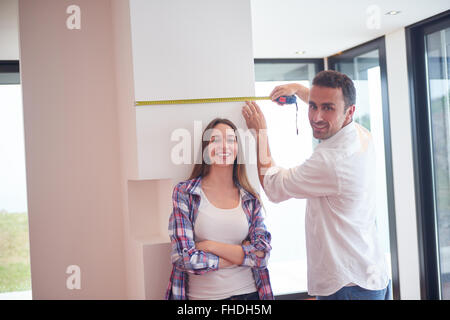 couple home renovation Stock Photo