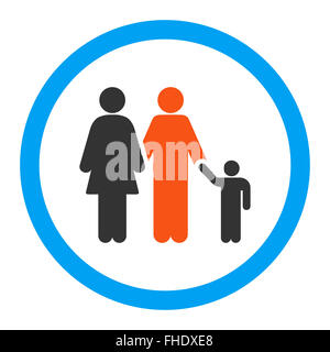 Family Rounded Vector Icon Stock Photo