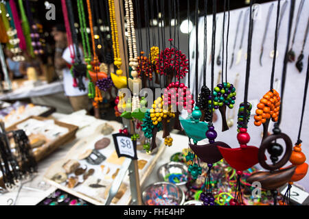 Melbournians flock to the famous Queen Victoria Night Market, held every Wednesday night during the summertime in Melbourne. Stock Photo