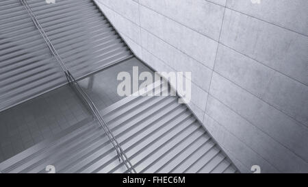 3D rendering of staircase in building Stock Photo - Alamy