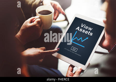 View Assets Business Commerce Currency Estate Concept Stock Photo