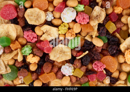 Tasty mix of dried fruits and nuts Stock Photo