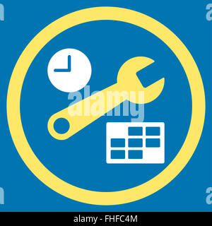 Date And Time Setup Icon Stock Photo