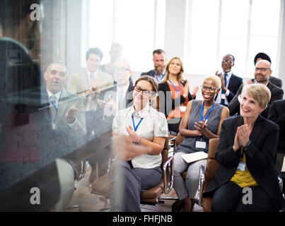 Applause Appreciation Award Cheerful Meeting Concept Stock Photo