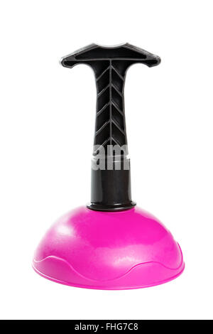 small plunger isolated on white background Stock Photo