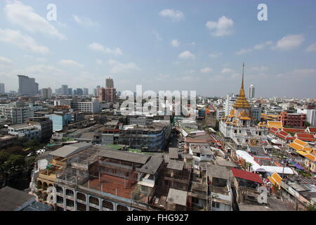 Skyline of China town, Bangkok, Thailand Stock Photo