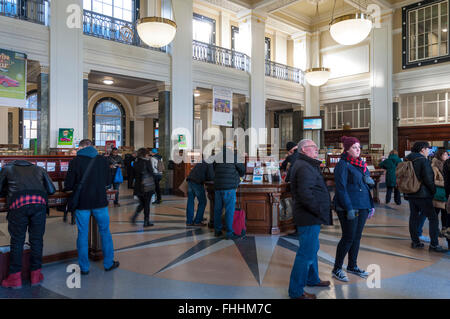 Interior of The General Post Office GPO in Dublin, Ireland the headquarters of the Irish Post Office, An Post Stock Photo