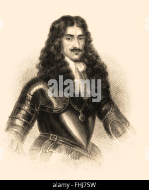 Charles II, 1630-1685, monarch of the three kingdoms of England, Scotland, and Ireland Stock Photo