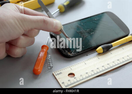 Repair Of Mobile Stock Photo