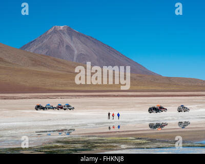 Road trip in the Andes, from San Pedro de Atacam to Uyuni Stock Photo
