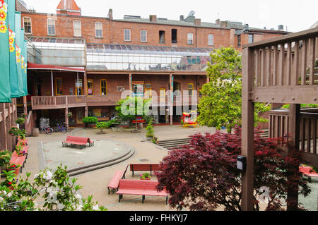 Market Square shopping mall in Victoria, British Columbia, Canada. Stock Photo