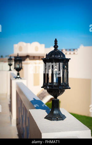Set of street lantern in old style Architectural element Stock Photo