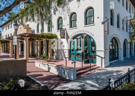 The entrance to the Reagan Ranch Center run by the Young America's Foundation in Santa Barbara, California. Stock Photo