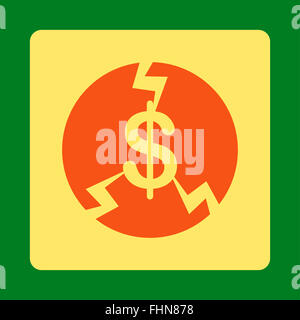 Financial Crash Icon from Commerce Buttons OverColor Set Stock Photo ...