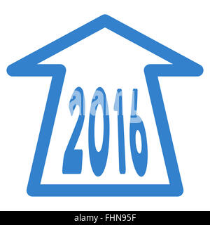 2016 Ahead Arrow Icon Stock Photo