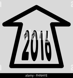 2016 Ahead Arrow Icon Stock Photo