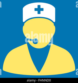 Medical Operator Icon Stock Photo - Alamy