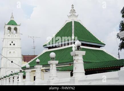 The Masjid Kampung Kling (Keling) mosque in Malacca, Malaysia Stock Photo