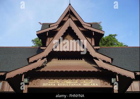 The Malacca Sultanate Palace Museum (Muzium Istana Kesultanan Melaka) Stock Photo