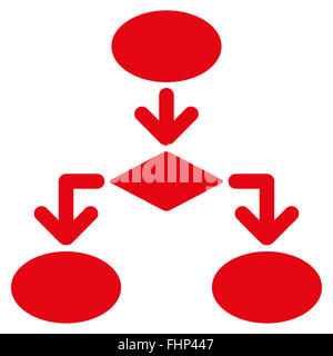 Flowchart Icon from Commerce Set Stock Photo