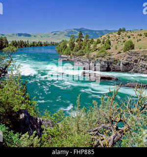 Buffalo Rapids Along The Flathead River Below Kerr Dam Near Polson ...