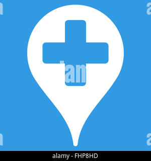 Medical Map Marker Icon Stock Photo - Alamy