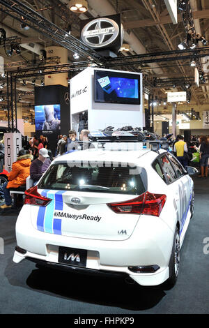 SCION iM on display at the 2016 Toronto Autoshow at the Toronto Metro Convention Centre, Toronto, Ontario, Canada. February 14, 2016. Stock Photo