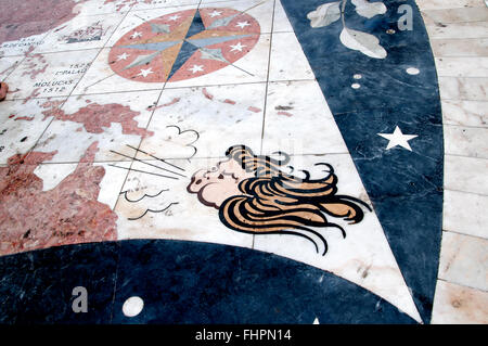 The Memorial to the Portuguese explorer Henry the Navigator on the waterfront in Lisbon the capital city of Portugal in Europe. Stock Photo