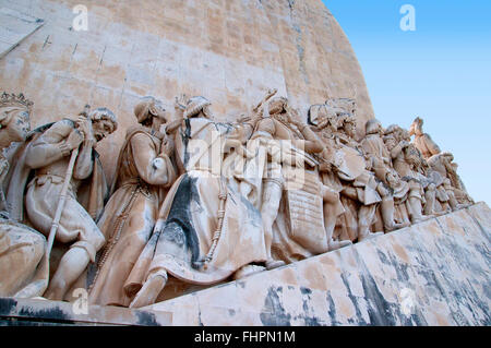 The Memorial to the Portuguese explorer Henry the Navigator on the waterfront in Lisbon the capital city of Portugal in Europe. Stock Photo