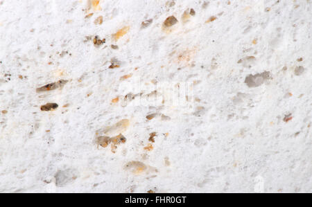 Close up view of pumice stone showing air holes and surface texture. Stock Photo