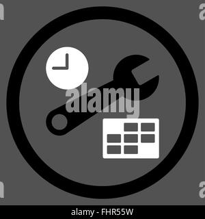 Date And Time Setup Icon Stock Photo