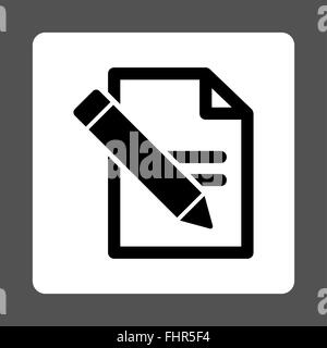 Edit Records Rounded Square Button Stock Photo - Alamy
