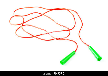 Skipping rope isolated on white background Stock Photo