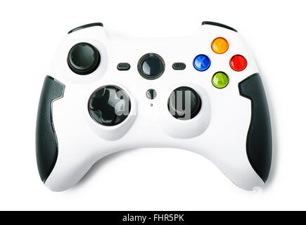 Game controller isolated on a white background Stock Photo