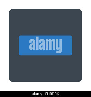Minus flat smooth blue colors rounded button Stock Photo - Alamy