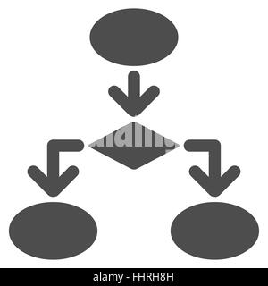 Flowchart Icon from Commerce Set Stock Photo