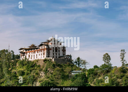 Dzong or Fortress of Trashigang, Trashigang District, Himalayas, Bhutan Stock Photo