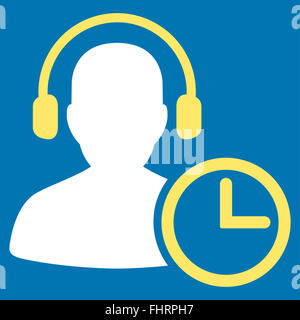 Operator Time Icon Stock Photo