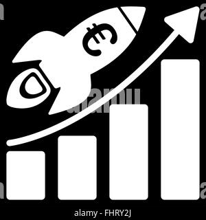 Euro Success Business Start Icon Stock Photo