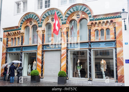 Historical Buildings Zurich Switzerland Stock Photo