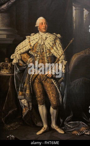 George III (1738-1820). King of United Kingdom and Ireland. Portrait by Sir Nathaniel Dance-Holland (1735-1811), 1773-1774. The State Hermitage Museum. Saint Petersburg. Russia. Stock Photo