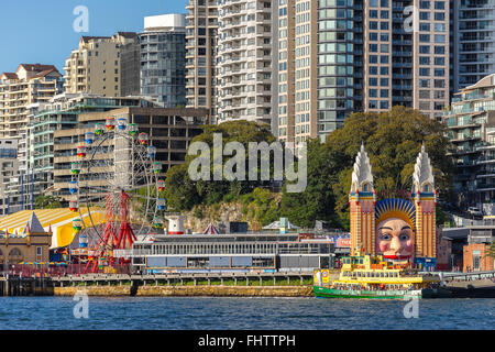 Luna Park in Lavender Bay Sydney Australia Stock Photo