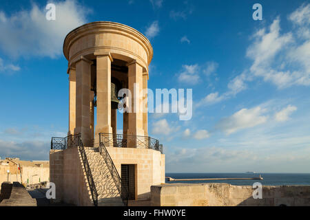 Siege Bell Memorial in Valletta, Malta. Stock Photo