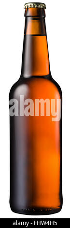 Cold bottle of beer. File contains clipping paths. Stock Photo