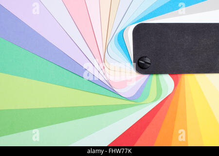 Color palette sampler spectrum background Stock Photo